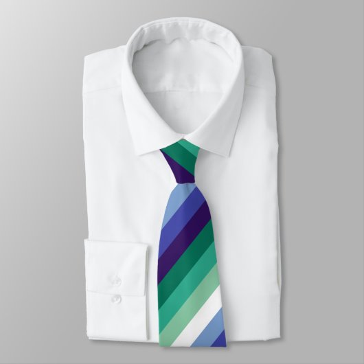 Gay Mannen Pride, Striped Print, LGBTQ PRIDE Stropdas (Gebonden)