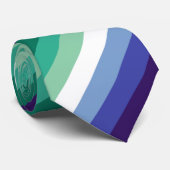 Gay Mannen Pride, Striped Print, LGBTQ PRIDE Stropdas (Opgerold)