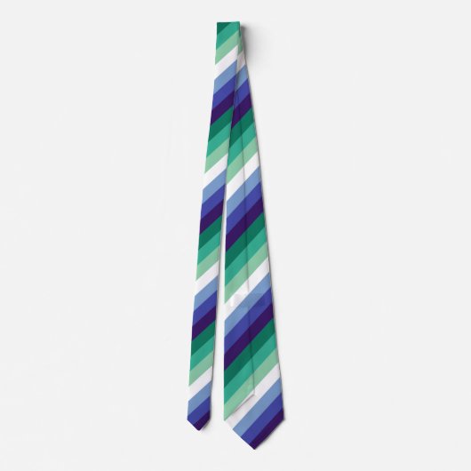 Gay Mannen Pride, Striped Print, LGBTQ PRIDE Stropdas (Achterkant)