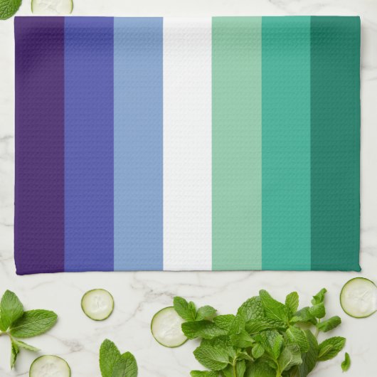 Gay Mannen Pride, Striped Print, LGBTQ PRIDE Theedoek (Gevouwen)