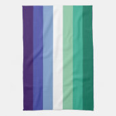 Gay Mannen Pride, Striped Print, LGBTQ PRIDE Theedoek (Verticaal)