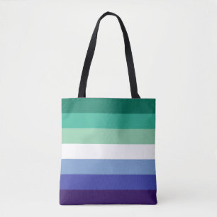 Gay Mannen Pride, Striped Print, LGBTQ PRIDE Tote Bag