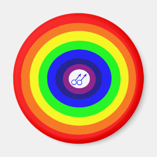 Gay Mannen Ronde regenboogmagneet Magneet