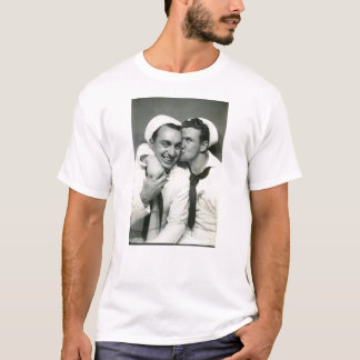 Gay Mannen Sailors Kiss Navy DADT T-shirt
