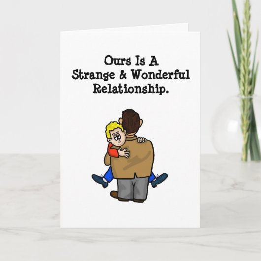 Gay Mannen Strange Wonderful Valentijnsdag Kaart (Voorkant)