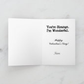 Gay Mannen Strange Wonderful Valentijnsdag Kaart (Binnen)