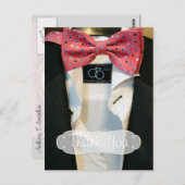 Gay Mannen Weddenschap Bedankt Briefkaart (Voorkant / Achterkant)