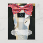 Gay Mannen Weddenschap Bedankt Briefkaart (Voorkant)