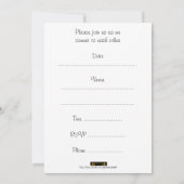 Gay Mannen Wedding Invitation. Commitment Ceremony Kaart (Achterkant)
