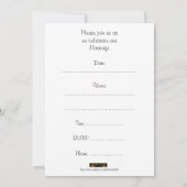 Gay Mannen Wedding Invitation. Commitment Ceremony Kaart (Achterkant)