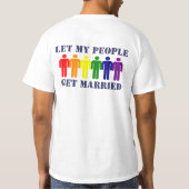 Gay Marriage en Equality T-shirt (Achterkant)