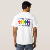 Gay Marriage en Equality T-shirt (Achterkant volledig)