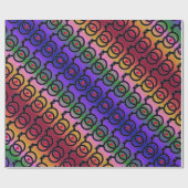 Gay Marriage Love is Love Rainbow Wrapping Paper Cadeaupapier (Vlak)