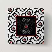 Gay Marriage Love is Love Square Button (Voorkant)