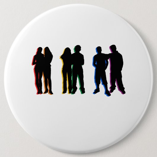 Gay Marriage / New Love Ronde Button 6,0 Cm (Voorkant)