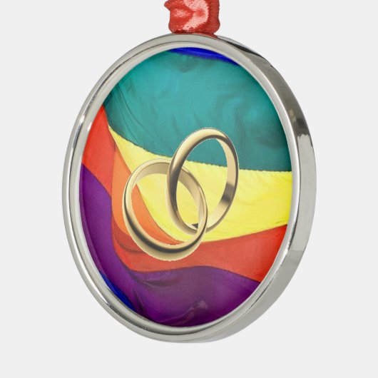 Gay Marriage Ornament (Links)