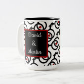 Gay Marriage Personalized Love is Love Coffee Mok (Voorkant links)