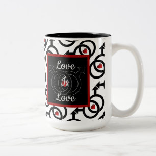 Gay Marriage Personalized Love is Love Coffee Mok