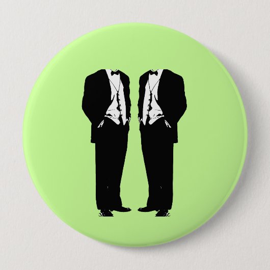 Gay Marriage Ronde Button 4,0 Cm (Voorkant)