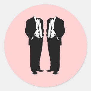 Gay Marriage Ronde Sticker
