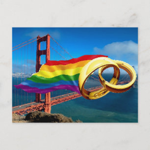Gay Marriage San Francisco Briefkaart