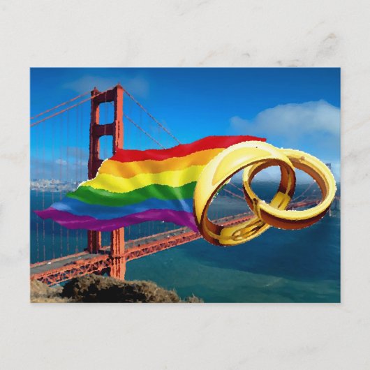 Gay Marriage San Francisco Briefkaart (Voorkant)