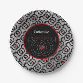 Gay Marriage Silver Paper Borden Papieren Bordje (Voorkant)