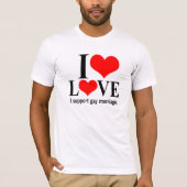 Gay Marriage Support T-Shirt (Voorkant)
