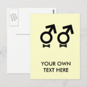 Gay Marriage T-shirt Briefkaart (Voorkant / Achterkant)