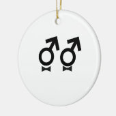 Gay Marriage T-shirt Keramisch Ornament (Links)