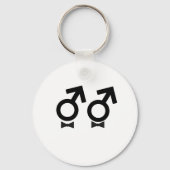 Gay Marriage T-shirt Sleutelhanger (Voorkant)