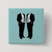 Gay Marriage Vierkante Button 5,1 Cm (Voorkant)