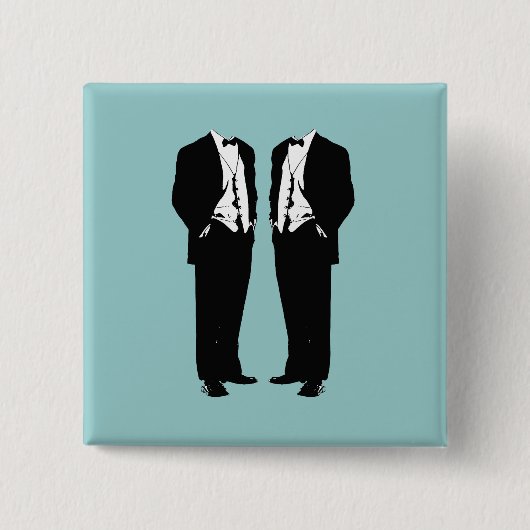 Gay Marriage Vierkante Button 5,1 Cm (Voorkant)