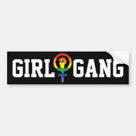 Gay Meisje Gang LGBTQIA Bumpersticker