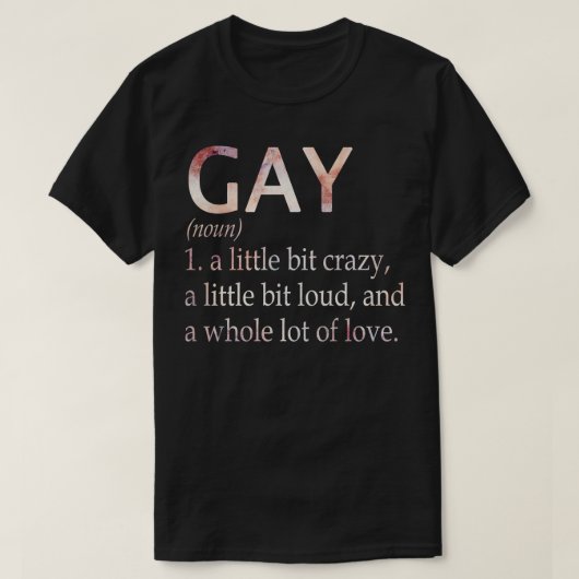 Gay meisje naam definitie t-shirt (Design voorkant)