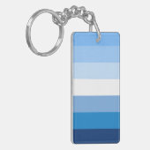 Gay men Flag Sleutelhanger (Voorkant Links)