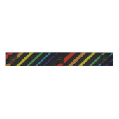 Gay Men Wedding Elegant Rainbow Grosgrain Lint (Voorkant)
