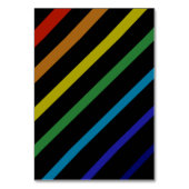 Gay Men Wedding Elegant Rainbow Name Kaart (Achterkant)