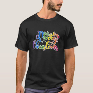 Gay Merry Christmas Funny LGBT Kleding Rainbow T.S T-shirt