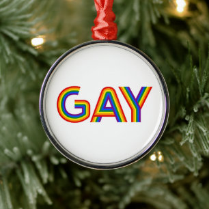 GAY METALEN ORNAMENT