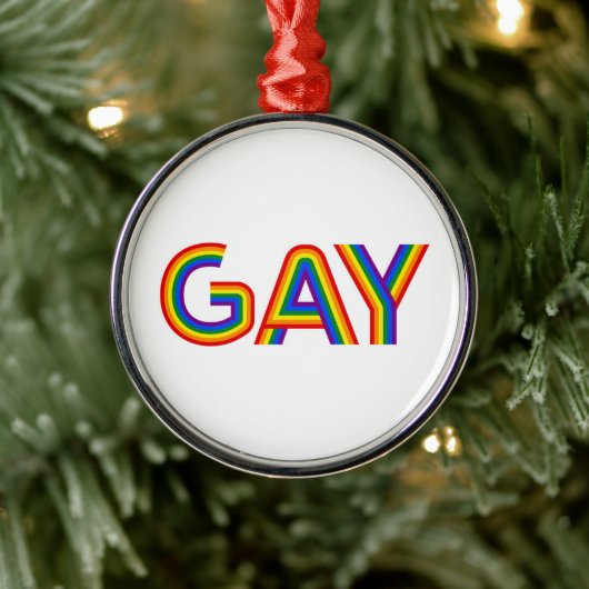GAY METALEN ORNAMENT (Boom)