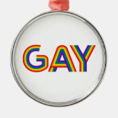 GAY METALEN ORNAMENT (Voorkant)