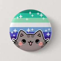 Gay (MLM) LGBT Pride Flag Kat Button