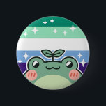 Gay MLM LGBT Pride Vlag Kikker Ronde Button 5,7 Cm<br><div class="desc">Vier liefde,  verscheidenheid en de magie van natuur met deze schattige LGBT kikker! 🌈🐸 Draag je trots met stijl door dit ontwerp te sporten op kleding of accessoires.</div>