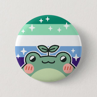 Gay MLM LGBT Pride Vlag Kikker Ronde Button 5,7 Cm