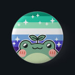 Gay MLM LGBT Pride Vlag Kikker Ronde Button 5,7 Cm<br><div class="desc">Vier liefde,  verscheidenheid en de magie van natuur met deze schattige LGBT kikker! 🌈🐸 Draag je trots met stijl door dit ontwerp te sporten op kleding of accessoires.</div>