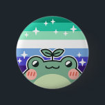 Gay MLM LGBT Pride Vlag Kikker Ronde Button 5,7 Cm<br><div class="desc">Vier liefde,  verscheidenheid en de magie van natuur met deze schattige LGBT kikker! 🌈🐸 Draag je trots met stijl door dit ontwerp te sporten op kleding of accessoires.</div>