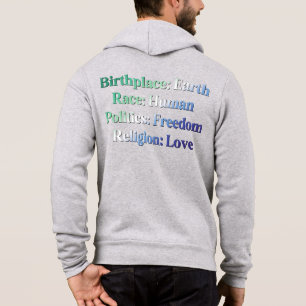 Gay MLM Pride - Geboorteplaats: Aarde. Ras: Mensel Hoodie