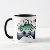 Gay MLM Pride Level Up Tijgerpoot Controller Mok (Links)