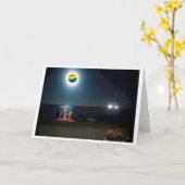 Gay Moon Wenskaart Kaart (Gele Bloem)